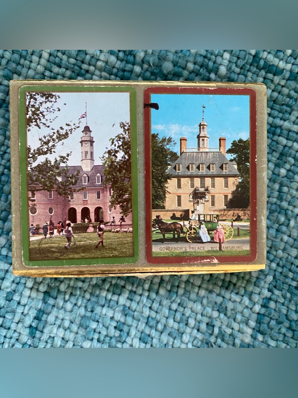 VTG Congress Playing Cards 2 Decks Capitol & Governors Palace Williamsburg Case